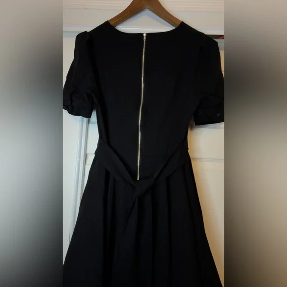 Chic Black High Low Women's Dress - Picture 8 of 11